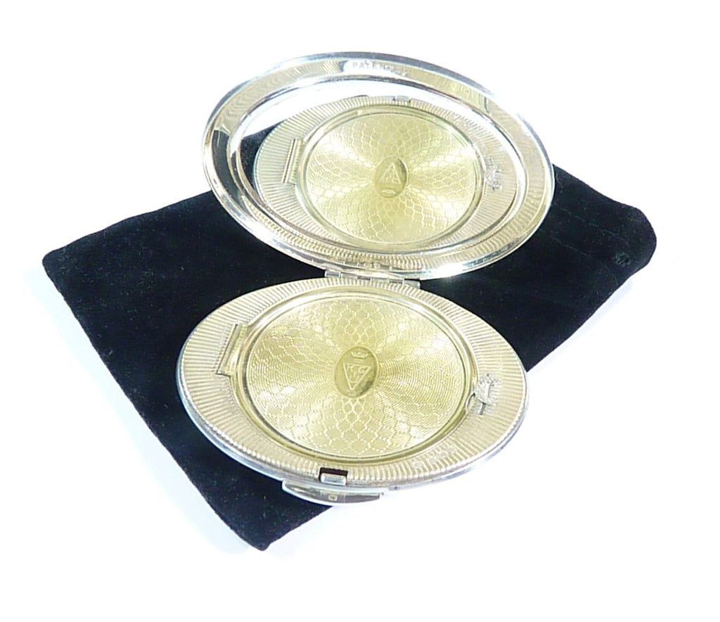 hallmarked silver compact 25th wedding anniversary gifts