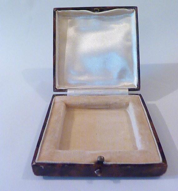 Rare cased Stratnoid butterfly wing compact S S Montclare ship compact - The Vintage Compact Shop