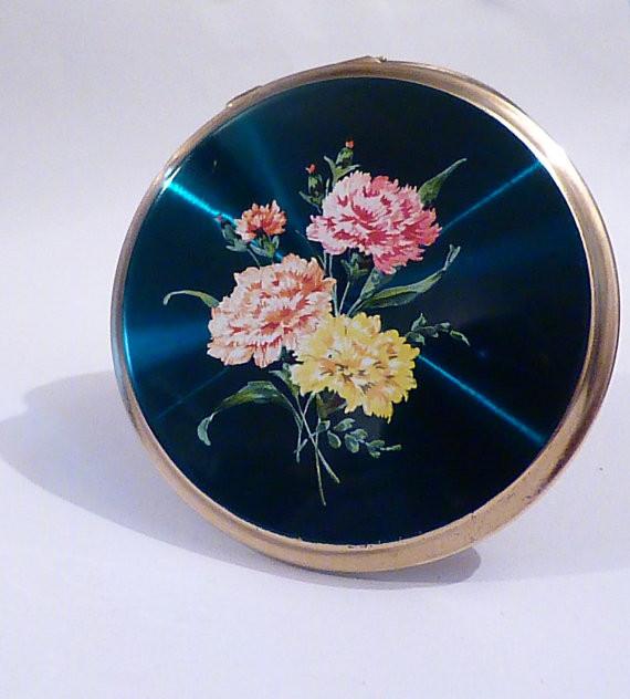 Vintage powder compact compact mirrors 1960s enamel Stratton 'Convertible' powder compact Stratton for sale wedding gifts bridesmaids gifts - The Vintage Compact Shop