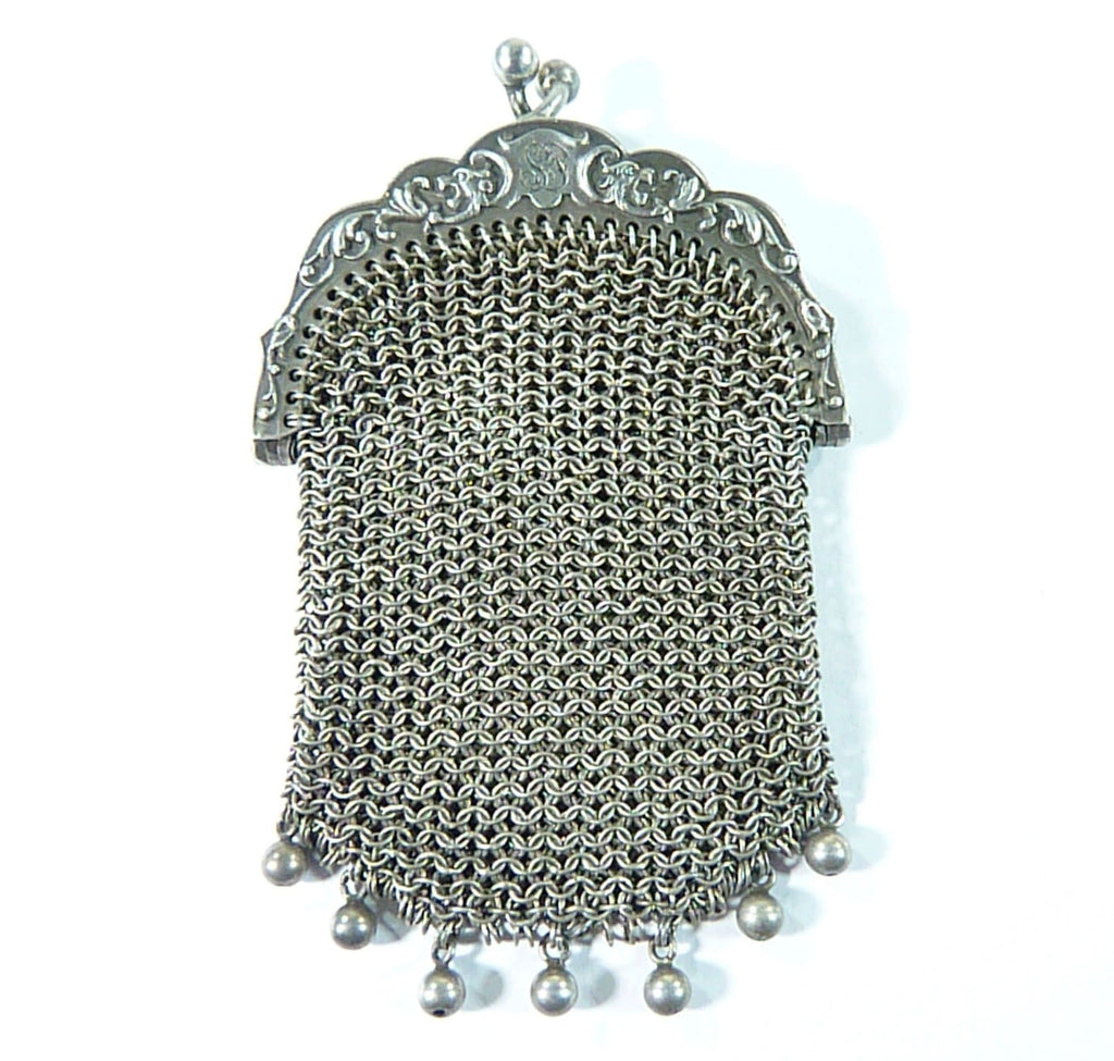 manticore antique silver purse