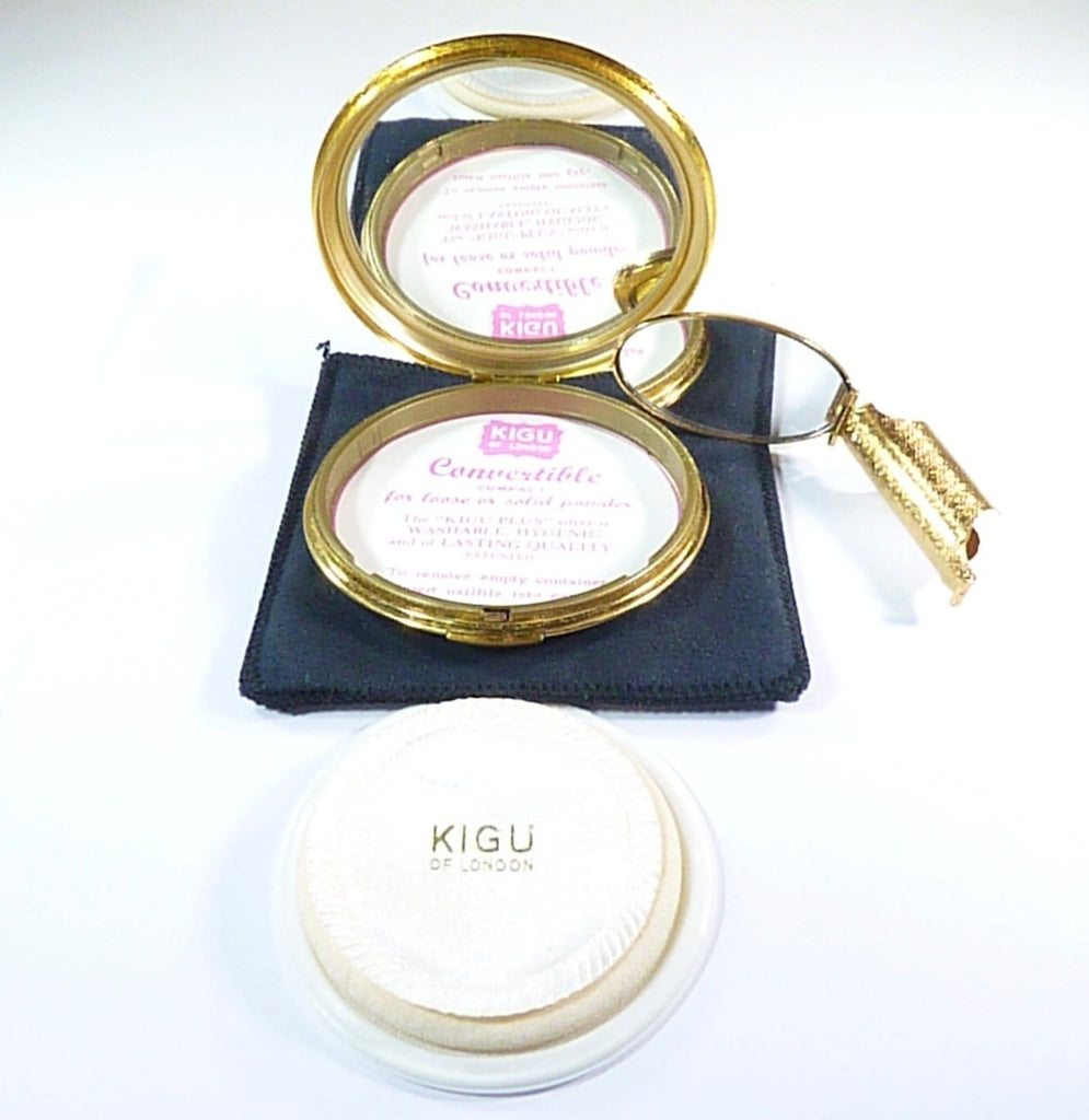 refillable Kigu of London compact mirror