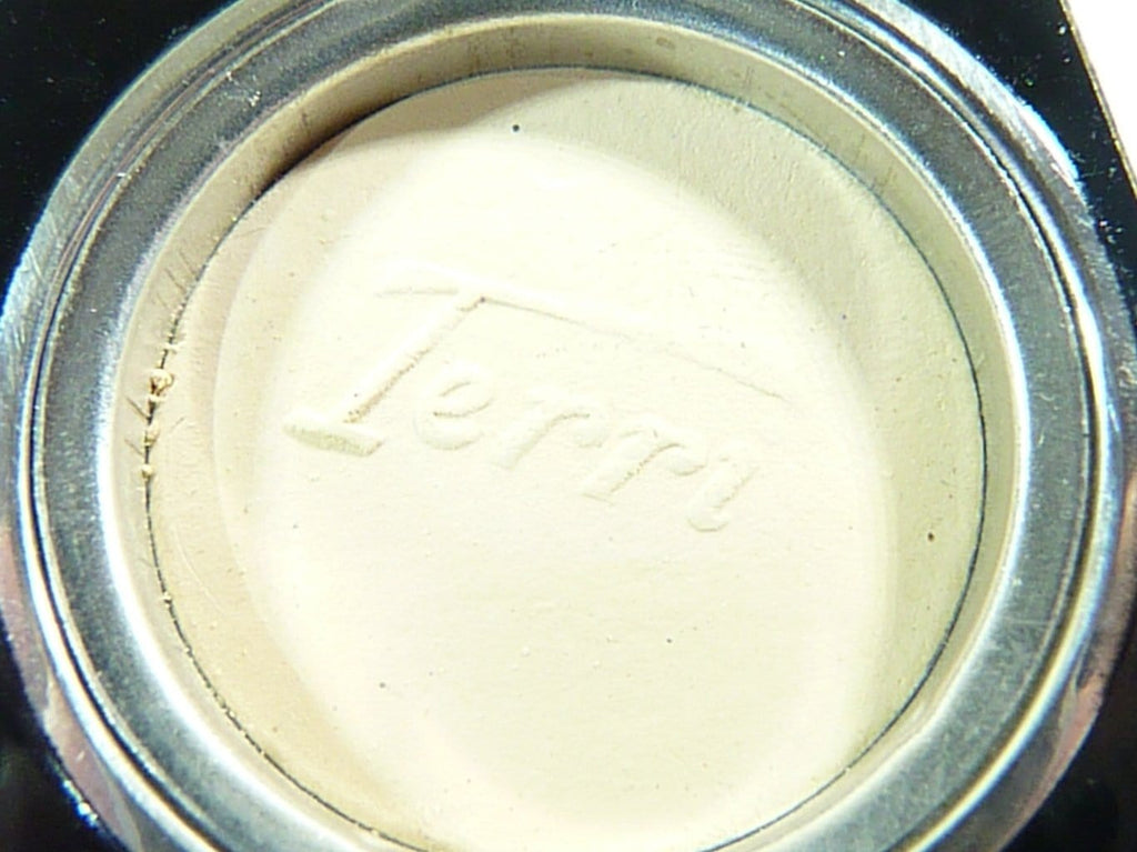 unused antique Terri face powder with Terri stencil