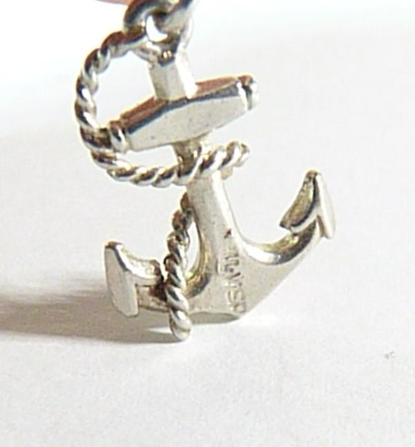 vintage sterling anchor charm